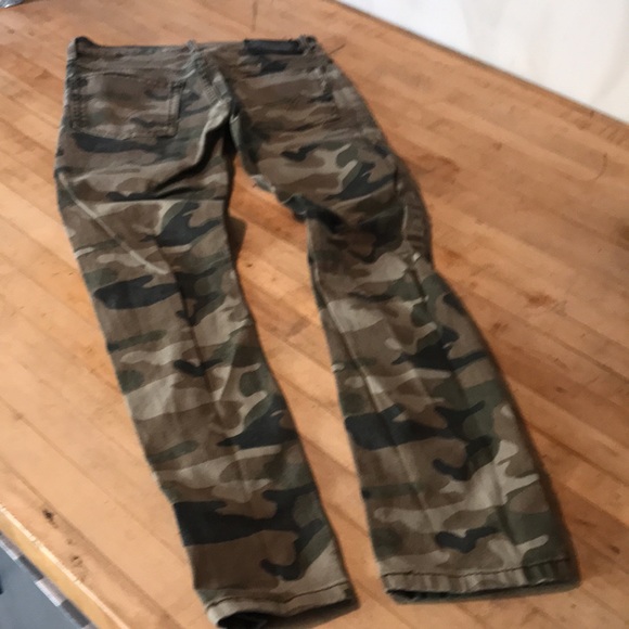 Levi’s boys super skinny jeans size 12 26”x26.5” military Camo green 510 worn 1x - Picture 3 of 7